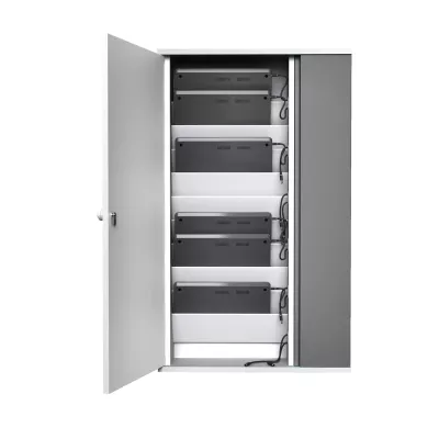 Serverrack, Equipment, Schrank, Stromkabel, Metallic