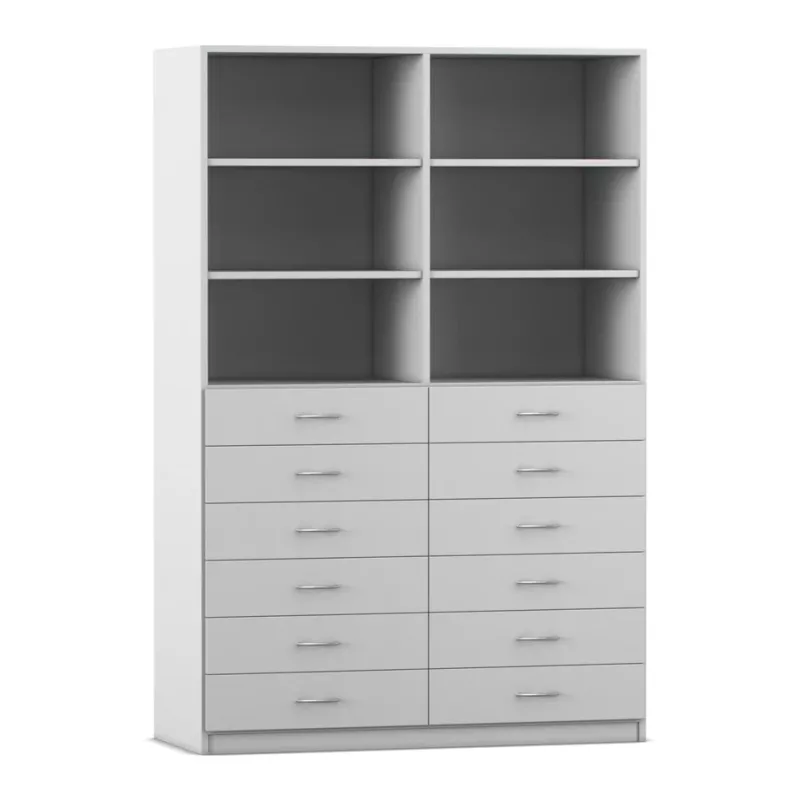 Schrank, Schubladenkommode, Aufsatzschrank, Aufbewahrungseinheit, Offene Regale