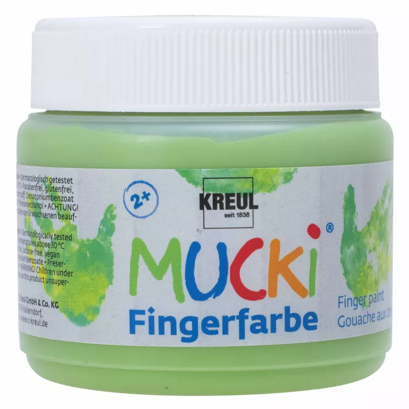 Fingerfarbe, Grün, Gouache, Kinderfarbe, Kreul