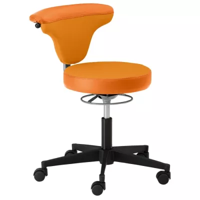 Bürostuhl, Orange, Schwenkbar, verstellbar, rollen