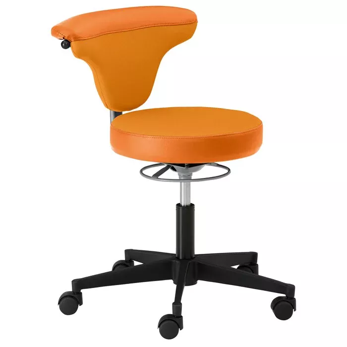 Bürostuhl, Orange, Schwenkbar, verstellbar, rollen