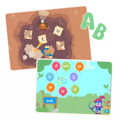flashcards, alphabet, Lernspiele, Frühe Bildung, Waldspiel