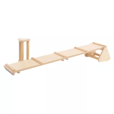 Holzspielzeug, Kletterstab, Balancierbogen, Kinderpuzzle, Holzleiter