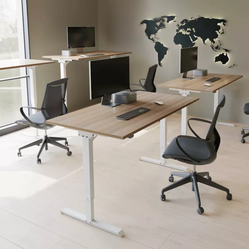 Schreibtisch, Arbeitsplatz, Computerarbeitsplatz, Monitor, Stuhl