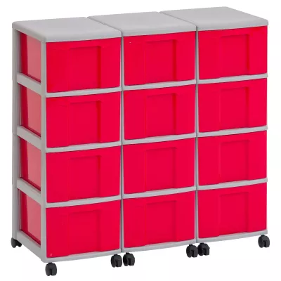 speicher, trolley, Plastikbehälter, pink, Räder