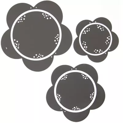 Blume, Dekor, Wandaufkleber, Ausschnitt, Kreis Muster