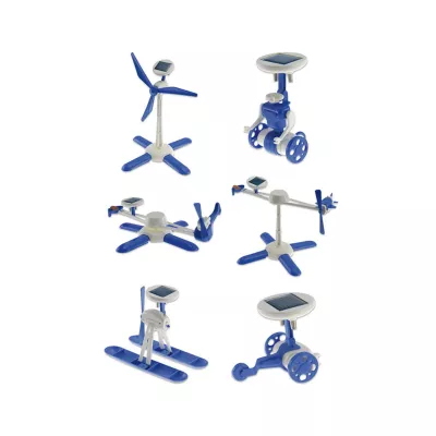 Solarbetrieben, Kinder STEM, Blau, Modellbausatz, Schwenkmechanismus