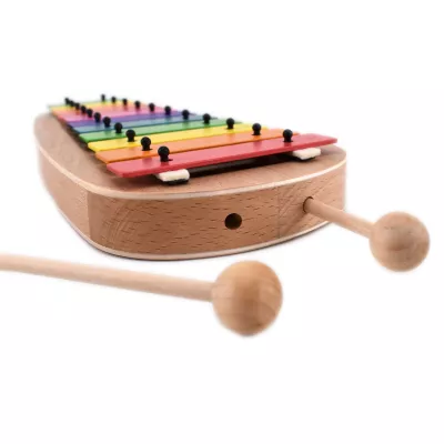 Holzspielzeug, Musikinstrument, Xylophon, Rainbow-Farbton, Kinderspielzeug