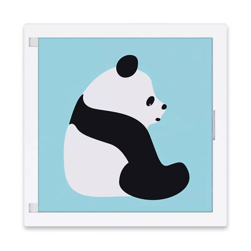Panda-Poster, Kunstdruck, Tiermotiv, Bambus-Design, Panda-Illustration
