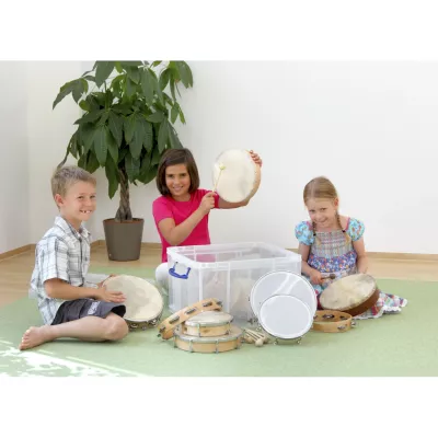 Kinder-Musikinstrumente, Trommel, Tamburin, Perkussion Set, Spielzeug-Musikinstrument