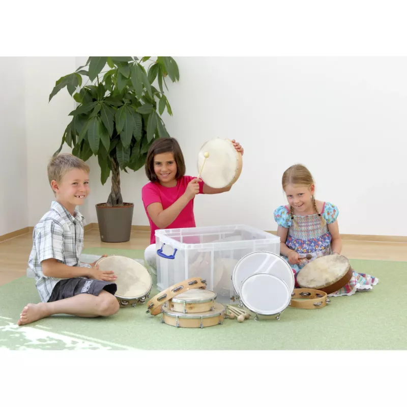Kinder-Musikinstrumente, Trommel, Tamburin, Perkussion Set, Spielzeug-Musikinstrument