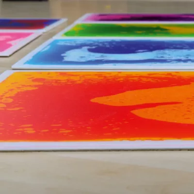farbenprint, kunstprint, poster, leuchtende farben, abstrakt