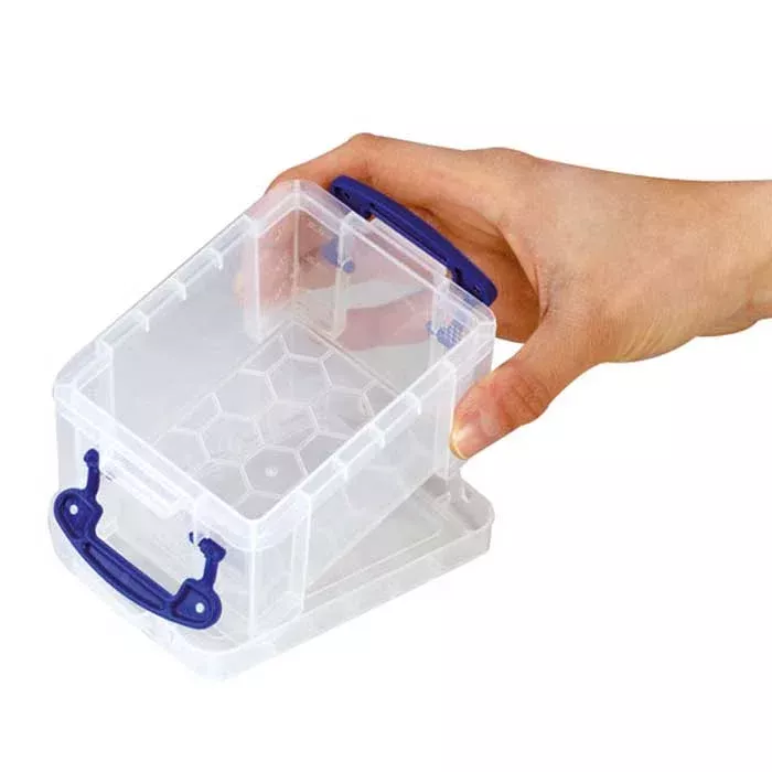 Aufbewahrungsbox, Kleinteilebox, 透明, Griff, Klickverschluss