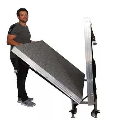 Leiter, Aluminium, Klapptreppe, Transportwagen, Skidrowsen