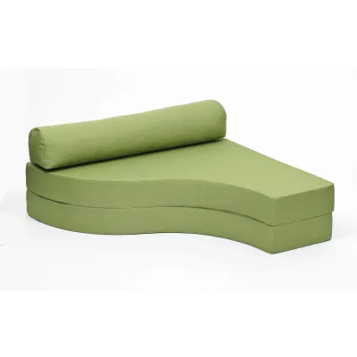 sofa, couch, grün, modular, kissen