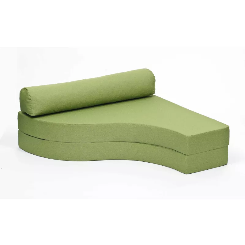 sofa, couch, grün, modular, kissen