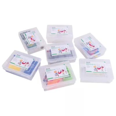 Schreibtafel, Mini-Notizblöcke, Kunststoffbox, Klebeband-Set, Einzelteiliges Set