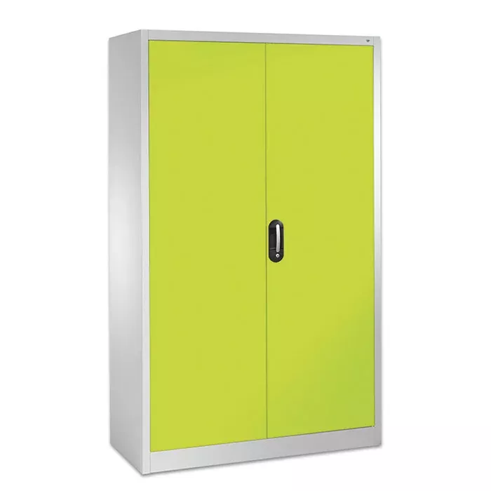 Schrank, Metallstahl, Zweiflügelig, NeonGelb, Schranktür