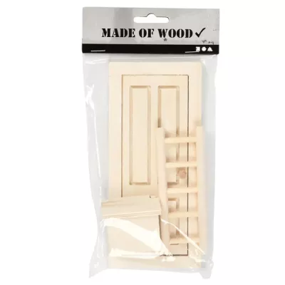 Holzmodell, Tür, Holzrahmen, Miniatur, Ladentür