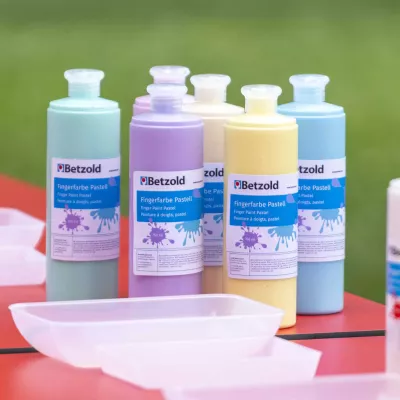 Fingerfarbe, Pastellfarben, Kunstbedarf, Flaschen, 750 ml