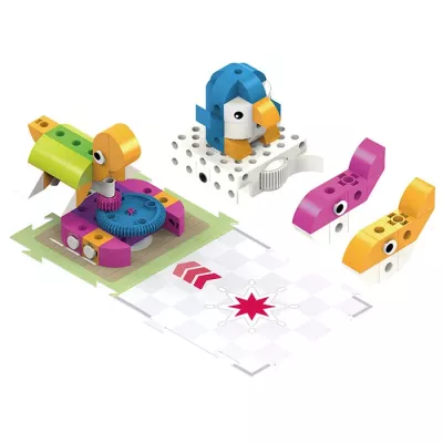 Bausteinset, Konstruktionsspielzeug, Vogel, Lauter bunte Blöcke, Gears
