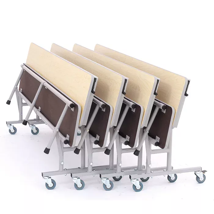 rollbarer-aufbewahrungstisch, klapptisch, klappbarer-tisch, mobiler-tisch-rahmen, rollenbasis