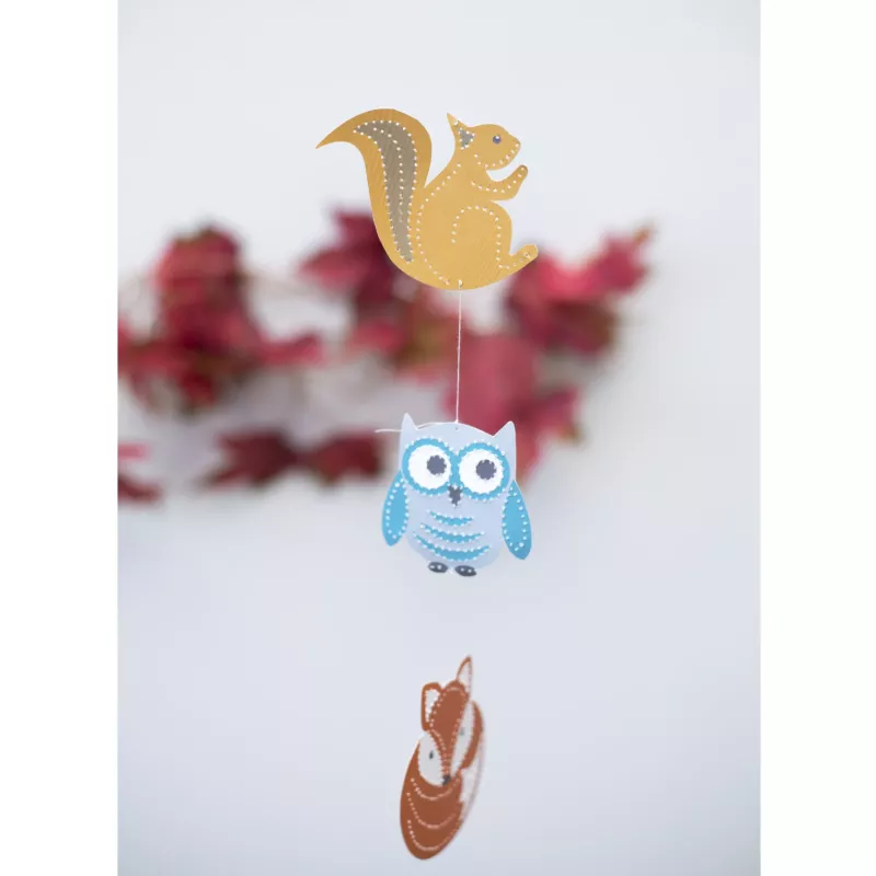Deko, Schnitzfigur, hängendes Mobile, Tierchen, Holzornament