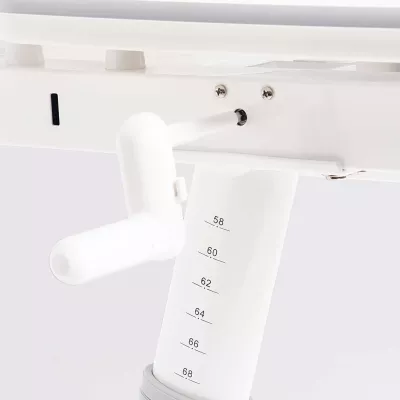 stuhl, medizinischer tisch, armlehne, skala, weiß
