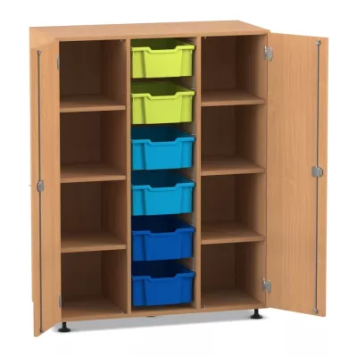 Schrank, Aufbewahrung, Regal, Holzschrank, Körbe