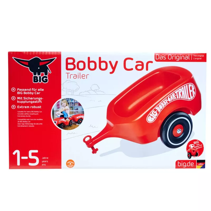 Bobby Car, Kinderwagenanhänger, Roter Wagen, Spielzeugauto, Kinderspielzeug