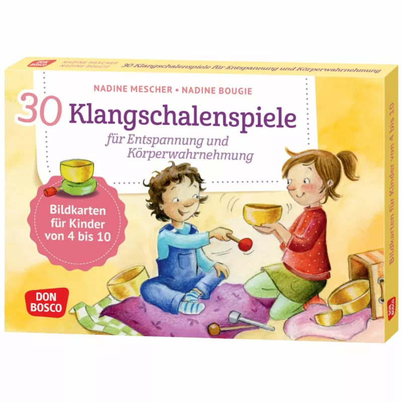Klangschalen, Kinderbuch, Set, Entspannung, Körperwahrnehmung