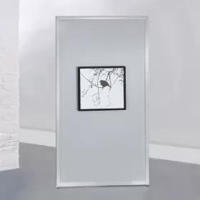 magnetische Ausstellungswand 100 x 198 cm silber