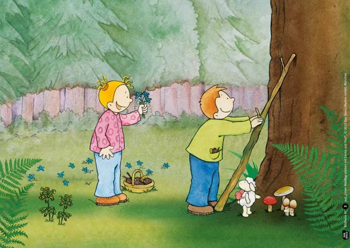 Kinder, Wald, Basteln, Stöckchen, Märchenwald