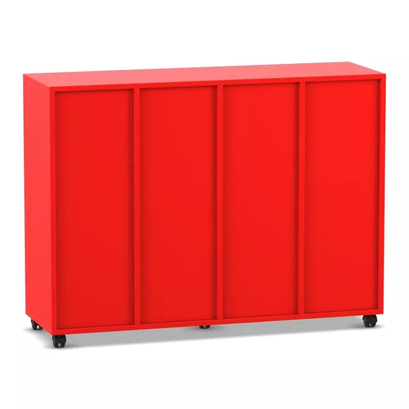 rot, Schrank, Aufbewahrung, mobil, Schiebeplatten