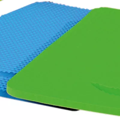 Schaumstoffmatte, Fitnessmatte, Gummi-Schaum, blau, grün