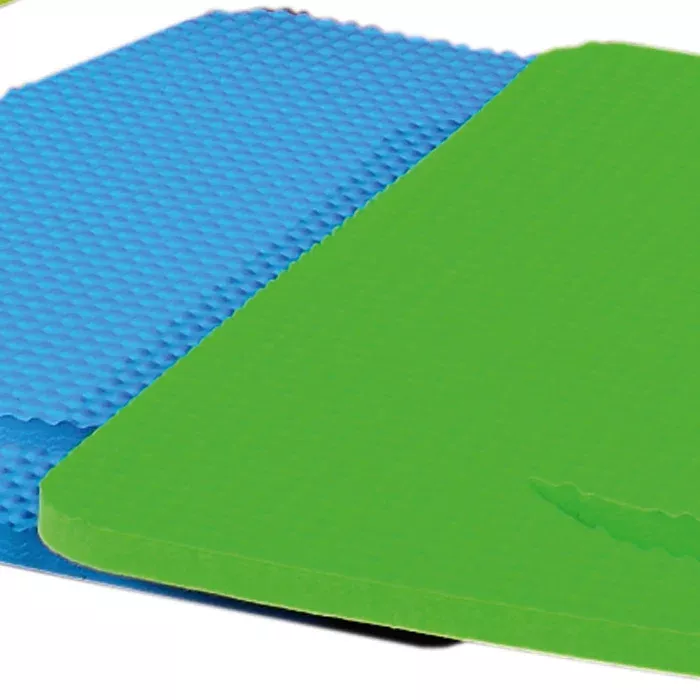 Schaumstoffmatte, Fitnessmatte, Gummi-Schaum, blau, grün