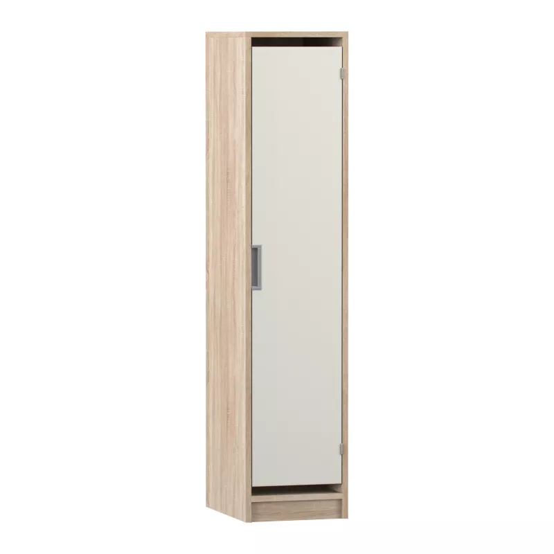 Schrank, Hängeschrank, Korpus Holzoptik, Spiegeltür, Geräumig