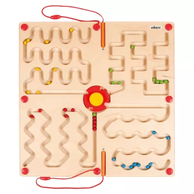 holzpuzzle, labyrinth, kreuzpfad, knöpfe, puzzlespiel