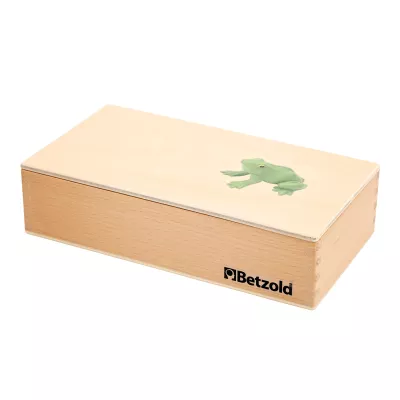 Holzbox, Holzboxen, Kasten, Kinderholzspielzeug, Frosch-Design