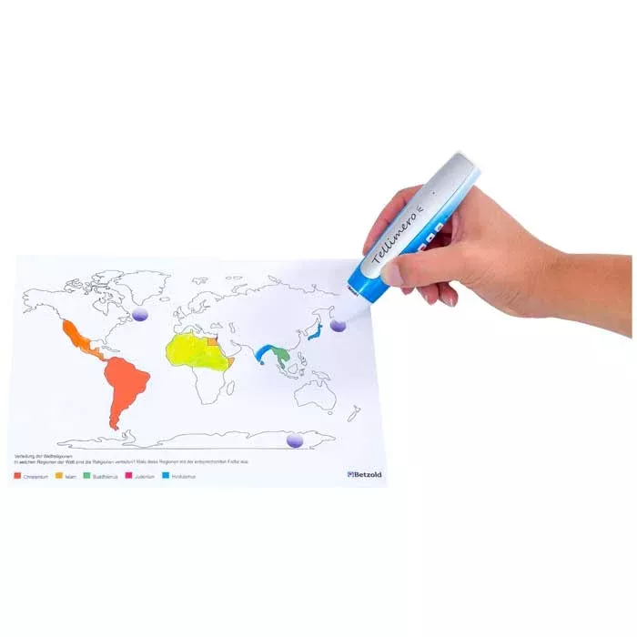 Weltkarte, Weltkarte malen, Marker, Kunstset, Magnetstift