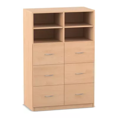 Mittelhohe Schrankkombination mit Mittelwand