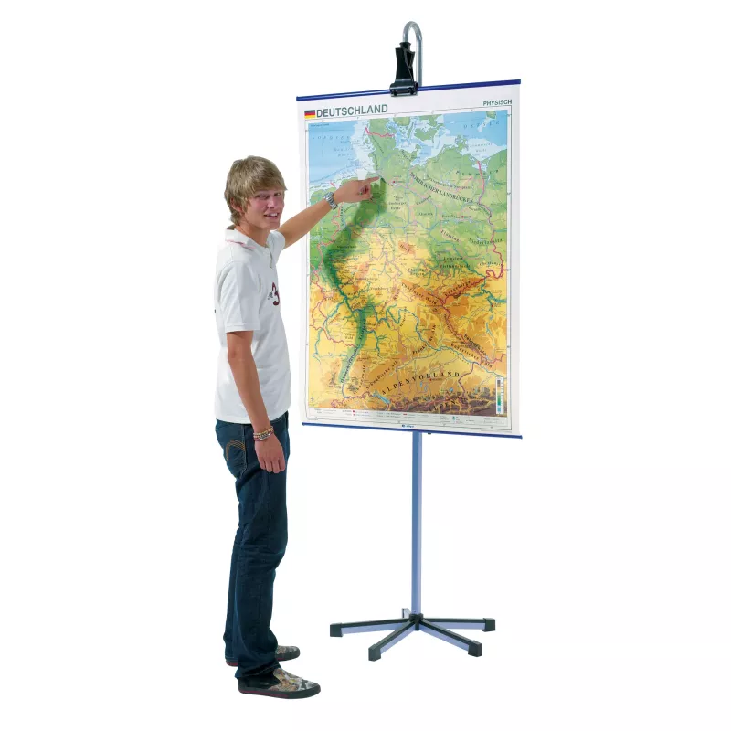 Karte, Wandkarte, Kartenständer, Deutschland, Landkarte