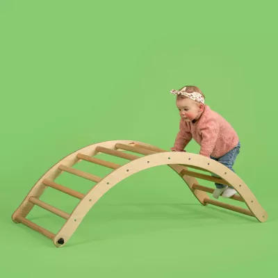 Kinderbogen, Kletterbogen, Holzspielzeug, Rückenwindspiel, Baby Spielzeug