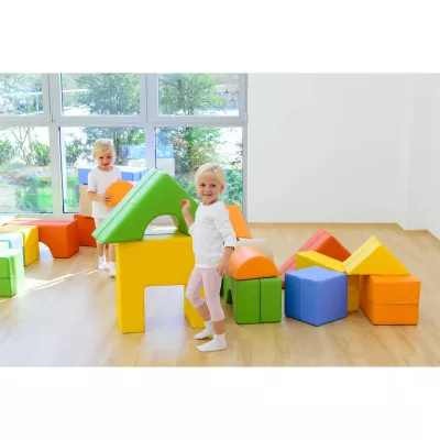 Kinderspielzeug, Kissenwürfel, Bauklötze, Kletterdach, Puzzles/Module