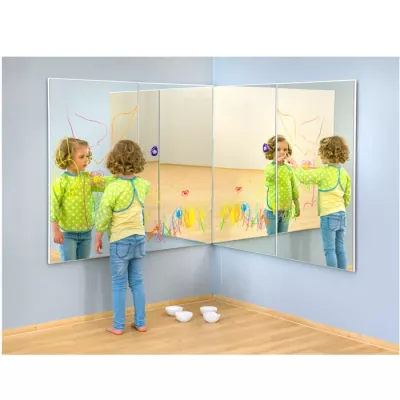 Kind, Spiegel, Triptychon, Kunstaktivität, Malerei