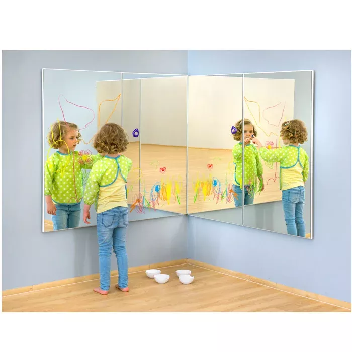 Kind, Spiegel, Triptychon, Kunstaktivität, Malerei