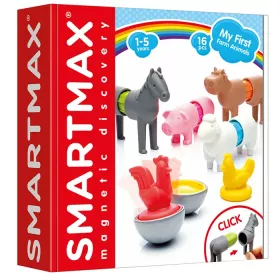 Magnet-Steck-Spiele Bauernhoftiere