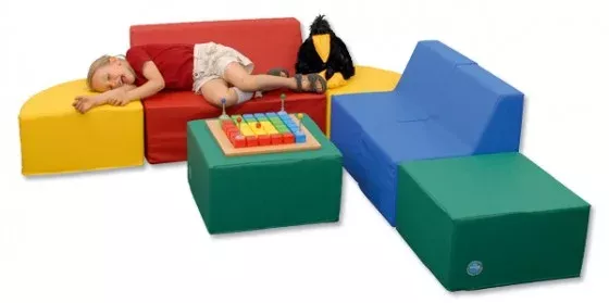 Kindersitzsack, Sitzwürfel, Puff, Kleinkindermöbel, Spielwürfel