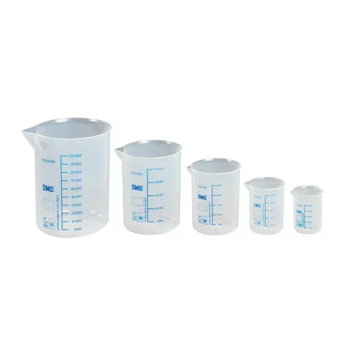Messbecher, Messbecher-Set, Transparenter Becher, Milliliter Skala, Laborbedarf