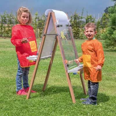 Kinderatelier, Künstlerische Malstation, Aufsteller, Plexiglas-Zeichenbrett, Outdoor-Kunstset